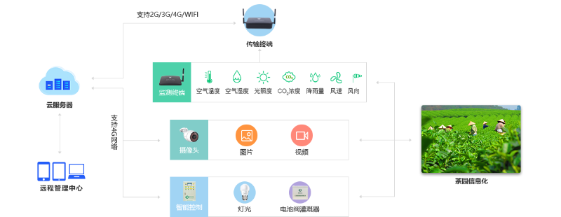茶園智能監(jiān)控解決方案架構